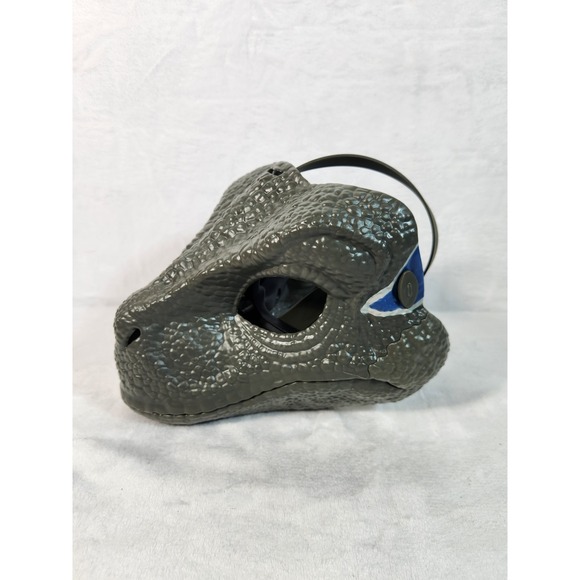 Jurassic Park VELOCIRAPTOR BLUE Dinosaur Dino Mask Raptor Movie World NWT - Picture 5 of 11
